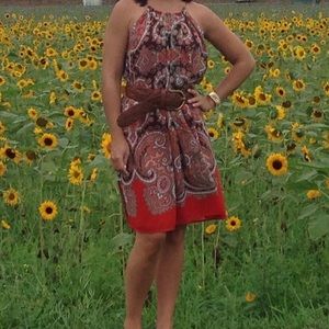 MICHAEL Michael Kors Paisley Halter Dress